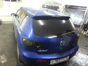 Mazda 3 - тонировка автомобиля хамелеон, тонировка фар - 06.09.2014