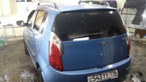 CHERY Kimo - тонировка стекол автомобиля, сентябрь 2014