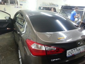 Kia Cerato - тонировка автомобиля, цена 1800 рублей - 05.09.2014