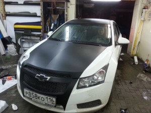 Chevrolet Cruze - тонировка стекол авто, оклейка крыши, капота - 03.10.2014