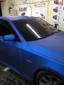 BMW 5 серии - тонировка лобового стекла - 01.10.2014