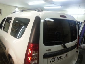 Лада Ларгус - тонировка Sun Control CARBON,  цена 2000 рублей - октябрь 2014
