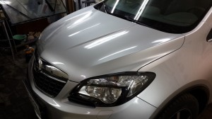 OPEL Mokka - бронирование антигравийной пленкой капота, части бампера, фар - 16.11.2014