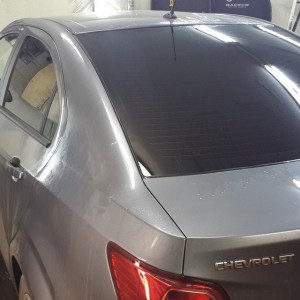 Chevrolet Aveo - тонировка автомобиля - ноябрь 2014