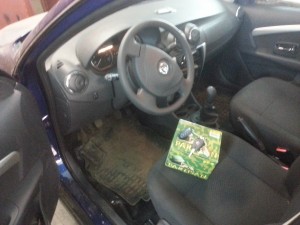 Nissan Almera - установка сигнализации с автозапуском Партизан, установка парктроников - 30.11.2014