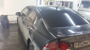 Honda Civic - тонировка задней полусферы - 27.12.2014