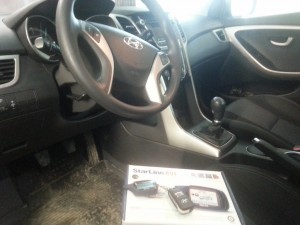Hyundai i30 - установка сигнализации с автозапуском StarLine A91, январь 2015