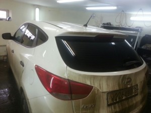 Hyundai ix35 - тонировка задней части авто, на лобовое Ultra Vision Mystique Light - февраль 2015