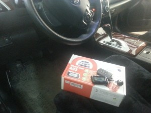 Toyota Camry - установка сигнализации с автозапуском Star Line A93 - январь 2015