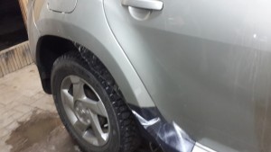 Renault Duster - бронирование антигравийной пленкой - февраль 2015