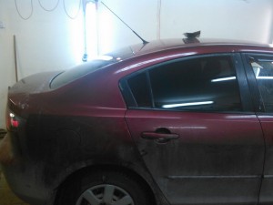 Mazda 3 - тонировка стекол авто - февраль 2015