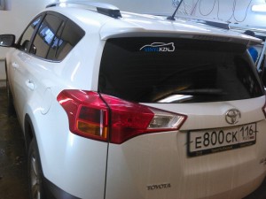 Toyota Rav4 тонировка авто атермальной пленкой Ultra Vision Mystique Clima Comfort - февраль 2015