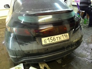 Honda Civic - тонировка фар авто, цена 1200 р. - февраль 2015