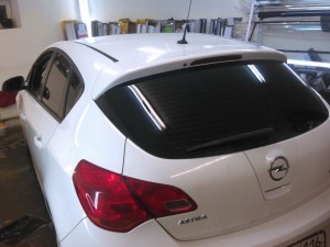 Opel Astra J - тонировка задней части, тонировка фар - февраль 2015