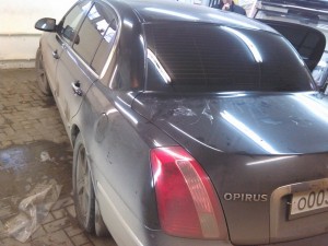 Kia Opirus - тонировка пленкой Armolan - март 2015