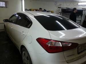 Kia Cerato - тонировка стекол авто, цена 2000 руб. - апрель 2015