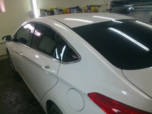 Hyundai i40 - тонировка задней части авто, цена 2000 руб., май 2015