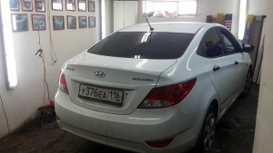 Hyundai SOLARIS - тонировка авто, цена 1800 руб.