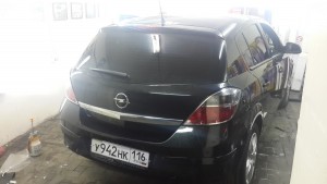 Opel Astra H - тонировка авто, цена 2000 руб. - июль 2015