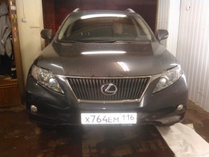 Lexus RX - бронирование капота, бампера, зеркал антигравийной пленкой