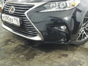 Lexus GS - оклейка хрома в черный глянец КПМФ, тонировка задних фонарей