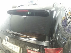 BMW X5 - тонировка задних стекол автомобиля