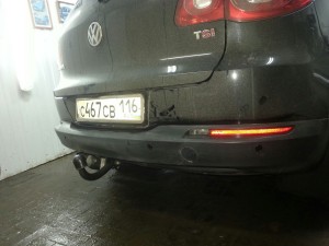 VW Tiguan - установка парктроников на автомобиль