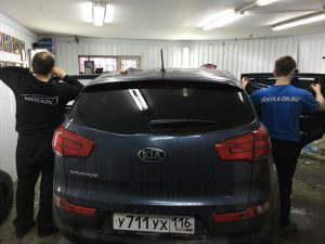 Kia Sportage - тонировка задней части авто пленкой ULTRA VISION