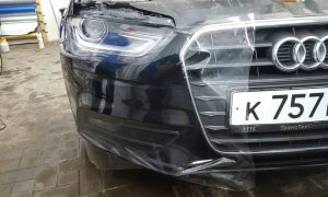 Комплексное бронирование антигравийной полиуретановой пленкой - Audi A4