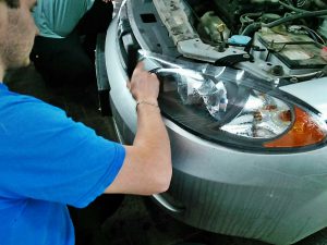 Бронирование фар антигравийной пленкой и тонировка стекол - Chevrolet Lacetti