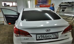 Тонировка задней части авто пленкой ULTRA VISION - Hyundai i40