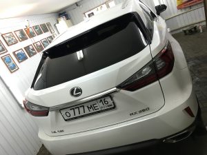 Тонировка задней части авто пленкой Llumar ATR - Lexus RX 350