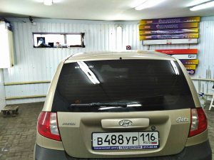 Тонировка задней части авто пленкой Llumar ATR 05 - Hyundai Getz