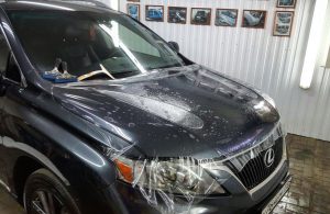 Бронирование антигравийной пленкой капота - Lexus RX
