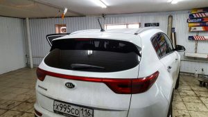 Тонировка задней части авто пленкой 80% затемнения - Kia Sportage