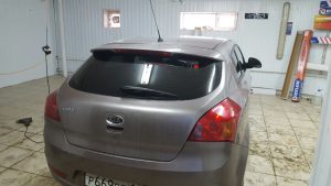 Тонировка задней части авто 65% затемнения, передних боковых 30% пленкой Sun Control - Kia Ceed