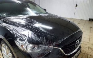 Комплексное бронирование передней части авто, на лобовое стекло нанесена атермальная пленка Mystique...