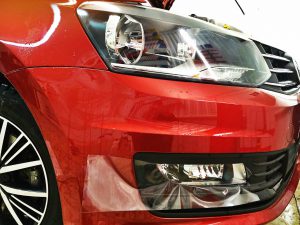 Бронирование пленкой фар, противотуманных фар, лобового стекла - VW Polo