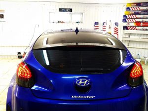 Тонировка задней части авто и тонировка фонарей - Hyundai Veloster