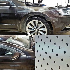 Комплексное бронирование антигравийной полиуретановой пленкой 3м Venture Shield - VW Passat