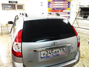 Тонировка задней части авто Лада Приора Универсал