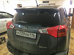 Тонировка задней части авто пленкой Lumar ATR 95% - Toyota Rav4