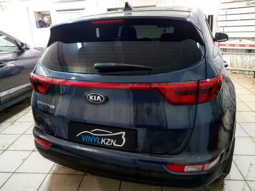 Установка сигнализации на автомобиль Kia Sportage. Сделали так же тонирование с 95% затемнения