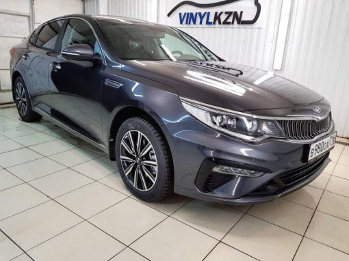 Комплексная защита ЛКП антигравийной пленкой и тонировка стекол авто — Kia Optima