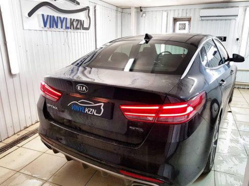 Kia Optima — установили охранный комплекс StarLine A93, тонировка по кругу без лобового стекла плёнкой llumar ATR 50%