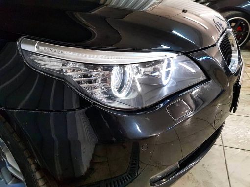 Полировка фар автомобиля BMW 5 серии