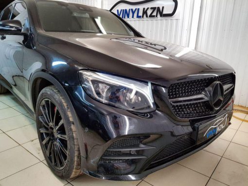 Затонировали передние фары полиуретаном, задние фары пленкой Oracal 8300 — Mercedes-Benz GLC Coupe