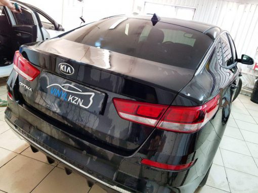 Kia Optima — затонировали заднюю часть пленкой Llumar ATR 05, атермальная тонировка передних стекол