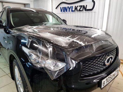 Бронирование пленкой Hexis Bodyfance автомобиля Infinity FX37