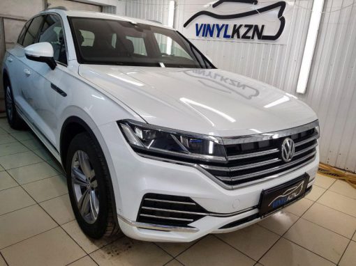 Комплексное бронирование нового Volkswagen Touareg антигравийной пленкой
